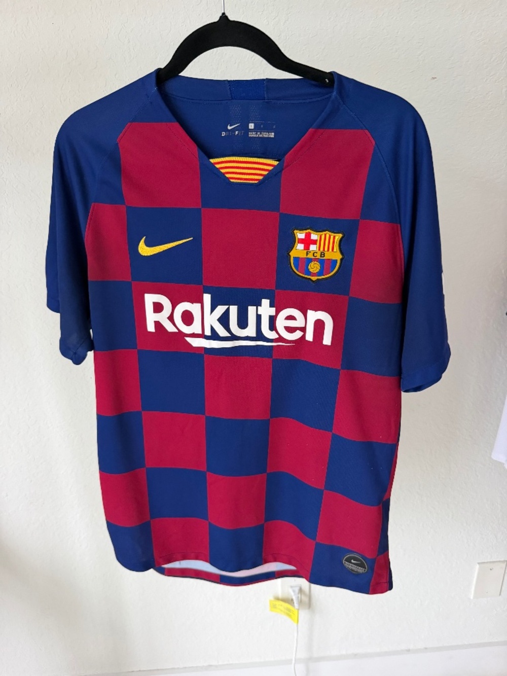 Nike FC Barcelona 2019/20 Home Jersey Men’s Large Rakuten LaLiga Dri-FIT